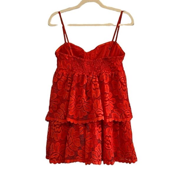 Maeve Anthropologie Strapless Lace Mini Dress, Size L, NWT - Picture 6 of 13